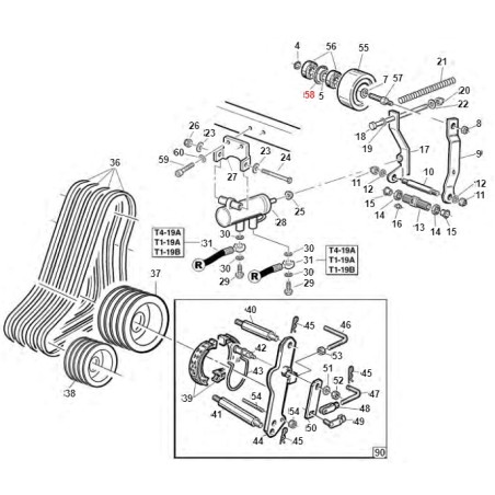 Anello seeger I.42 UNI7437 TURBO1 ORIGINALE GIANNI FERRARI 00.03.01.0042 | NewgardenParts.com