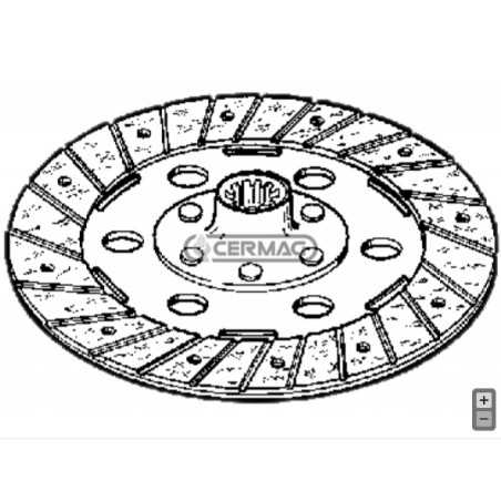 Embrayage rigide à disque tracteur GOLDONI MAXTER TRANSCAR 280 mm 15725 | NewgardenParts.com