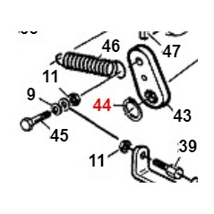 Anneau Seeger UNI7435 TURBO1 TURBO2 ORIGINAL GIANNI FERRARI 00.03.00.0160