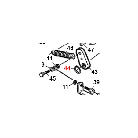 Anello seeger UNI7435 TURBO1 TURBO2 ORIGINALE GIANNI FERRARI 00.03.00.0160 | NewgardenParts.com