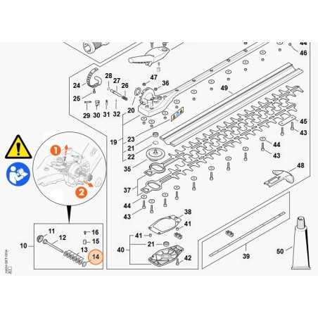 Hedge trimmer disc models HLA135 ORIGINAL STIHL 42436427801 | NewgardenParts.com