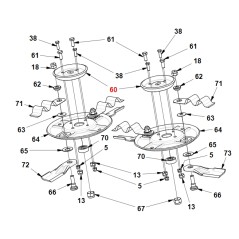 Blade drive disc ORIGINAL GIANNI FERRARI 01.50.00.0692 | NewgardenParts.com