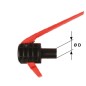 Nylon safety device with long red lever Ø 20 mm petrol engine
