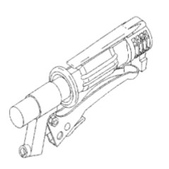 Dispositivo di sicurezza in nylon con leva lunga rossa Ø 20 mm motore benzina | NewgardenParts.com