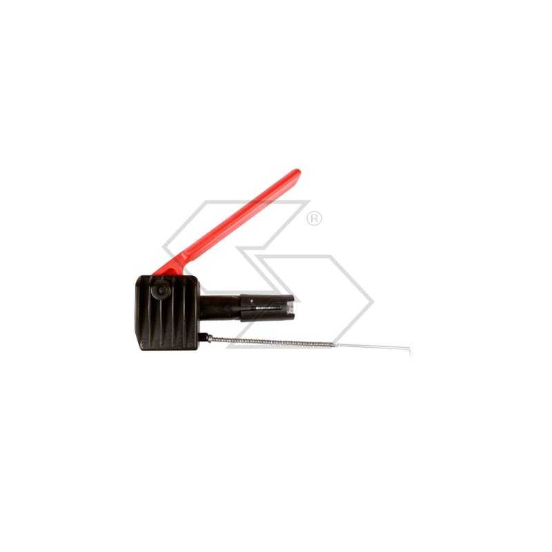 Engine stop lever device with expanding sleeve for inner pipe Ø 21 mm