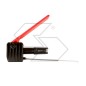 Engine stop lever device with expanding sleeve for inner pipe Ø 21 mm