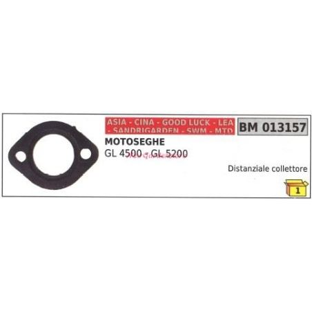 Distanziale collettore CINA motosega GL 4500 GL 5200 013157 | NewgardenParts.com