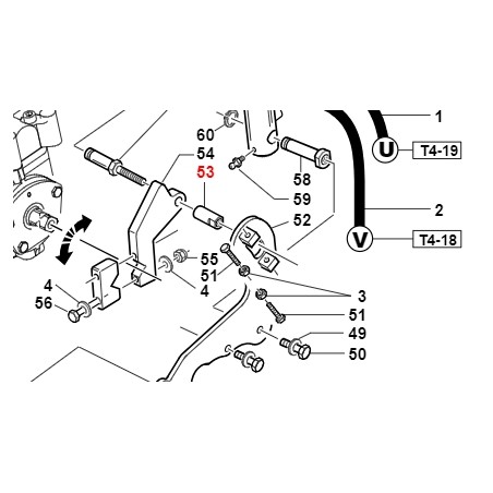 Distanziale fissaggio cilindro ORIGINALE GIANNI FERRARI 01.40.00.0106 | NewgardenParts.com