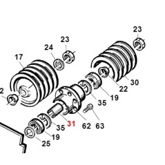 Distanziale girante turbina TURBO1 TURBO2 ORIGINALE GIANNI FERRARI 01.40.00.0590 | NewgardenParts.com