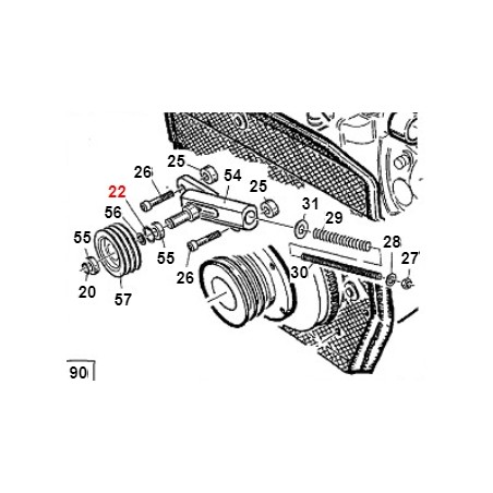 Distanziale per cuscinetti TURBO1 ORIGINALE GIANNI FERRARI 01.40.00.1090 | NewgardenParts.com