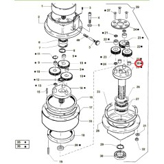 Distanziale rinforzo a disco ORIGINALE ACTIVE trivella modelli t143 - t152 022734 | NewgardenParts.com