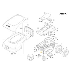 Distanziale robot tagliaerba modelli A1000 A1500 ORIGINALE STIGA 322171011/0 | NewgardenParts.com