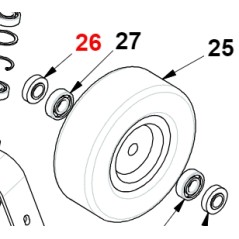 Distanziale ruota in pvc ORIGINALE GIANNI FERRARI 01.30.00.0180 | NewgardenParts.com