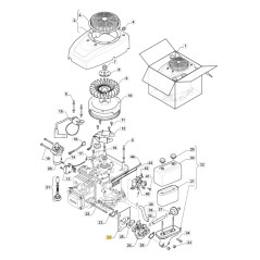 Distanziale termico carburatore ORIGINALE STIGA trattorino rasaerba 118551397/0 | NewgardenParts.com