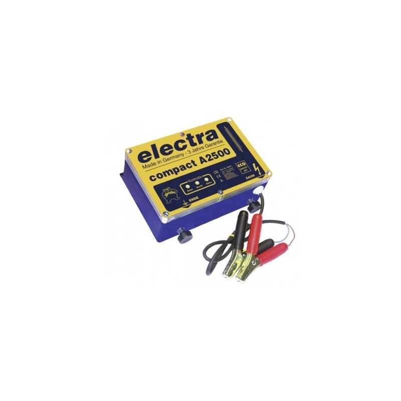 ELECTRA compact fence electrifier A2500 voltage 12 Volts