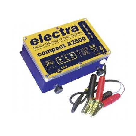 ELECTRA compact fence electrifier A2500 voltage 12 Volts | NewgardenParts.com