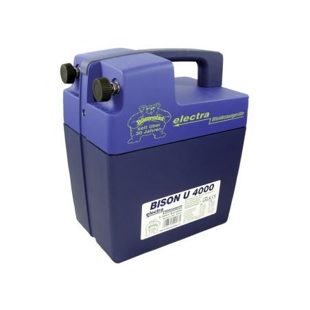 Elettrificatore per recinzioni ELECTRA Energiser BISON U4000 9 Volt DC 12V DC | NewgardenParts.com