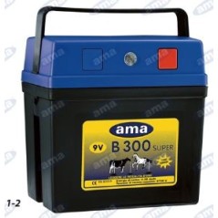 AMA B300 Ranch-Elektrifizierer für Zäune mit 9 V Stromversorgung 36002