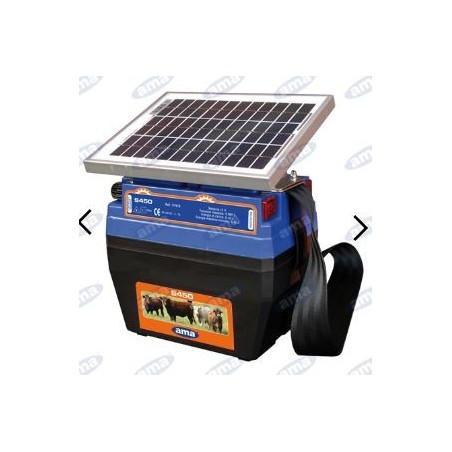 Elettrificatore ranch AMA S450 a pannello solare 5W e batteria 91918 | NewgardenParts.com