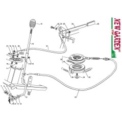 Esploso innesto lama trattorino rasaerba EL63 PE60VD CASTELGARDEN 2012-13ricambi | NewgardenParts.com