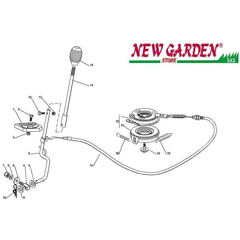Exploded view blade coupling lawn tractor EL63 XE70 CASTELGARDEN 2012-13 spare parts