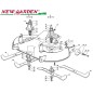 Explosionszeichnung Schneidwerk 102cm XT190HDE Rasentraktor CASTELGARDEN 2002-13 Explosionszeichnung Schneidwerk 102cm XT190HDE Rasentraktor CASTELGARDEN 2002-13