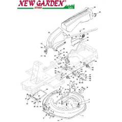 Esploso piatto di taglio 66cm XE866B B&S875 trattorino rasaerba CASTELGARDEN | NewgardenParts.com