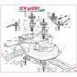 Exploded view cutting deck 92cm PLUS 13 5/92 CASTELGARDEN GGP STIGA lawn tractor
