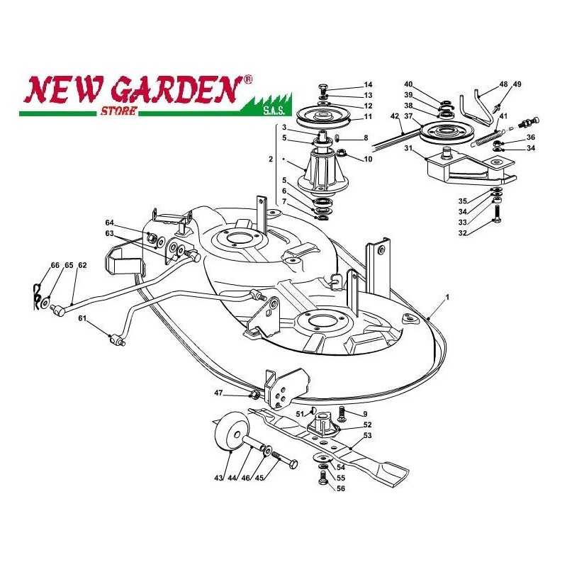 Exploded view cutting deck 98cm XD140 lawn tractor CASTELGARDEN spare parts Exploded view cutting deck 98cm XD140 lawn tractor CASTELGARDEN spare parts
