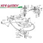 Exploded view cutting deck 98cm XD140 lawn tractor CASTELGARDEN spare parts Exploded view cutting deck 98cm XD140 lawn tractor CASTELGARDEN spare parts