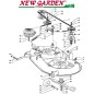 Freigelegtes Schneidwerk SD98 XD140 Traktor CASTELGARDEN 2002-13 Ersatzteile Freigelegtes Schneidwerk SD98 XD140 Traktor CASTELGARDEN 2002-13 Ersatzteile
