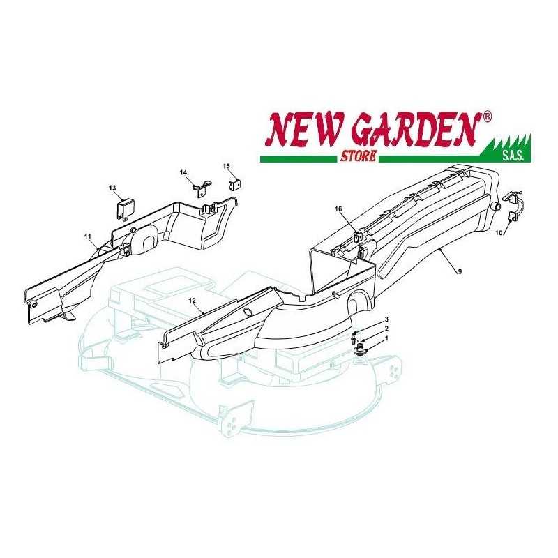 Exploded view 102cm TN220HE lawn tractor mower CASTELGARDEN Exploded view 102cm TN220HE lawn tractor mower CASTELGARDEN