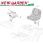 Exploded view tractor steering wheel seat SD98 XD130 CASTELGARDEN 2002-13 spare parts