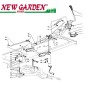 Exploded view lifting cutting deck84cm XDC135HD lawn tractor CASTELGARDEN