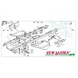 Exploded view frame 102cm XT170HD lawn tractor spare parts CASTELGARDEN 2002-13