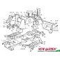 Vue éclatée châssis tracteur de pelouse 98cm XD150HD CASTELGARDEN pièces détachées STIGA