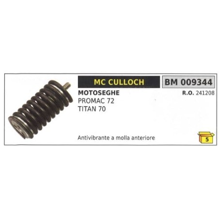 Antivibrante a molla anteriore MC CULLOCH motosega PROMAC 72 TITAN 70 009344 | NewgardenParts.com