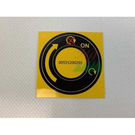 PG ORIGINAL GIANNI FERRARI tractor "key lock" label 00555200295 | NewgardenParts.com