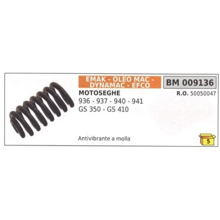 Antivibrante a molla EMAK motosega 936 937 940 941 GS 350 410 009136 | NewgardenParts.com