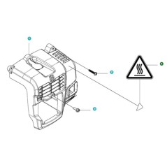WARNING LABEL 521553601 ORIGINAL HUSQVARNA | NewgardenParts.com