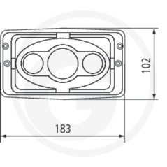 Fanale a led funzione anabbagliante/abbagliante/luce marcia diurna/luce posizione | NewgardenParts.com