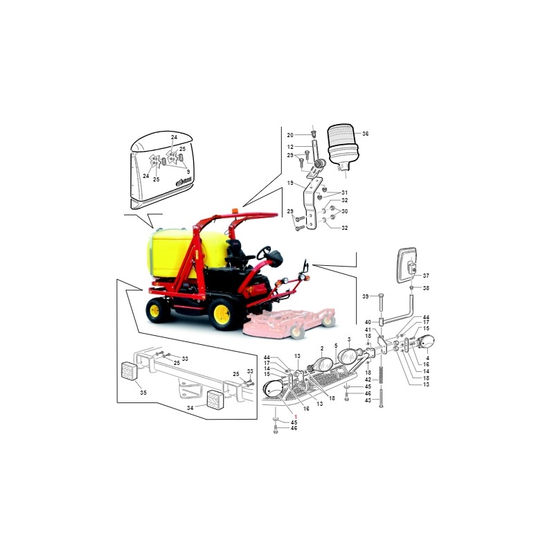 Fanale anteriore DX TURBO1 TURBO2 ORIGINALE GIANNI FERRARI 00.40.00.1270