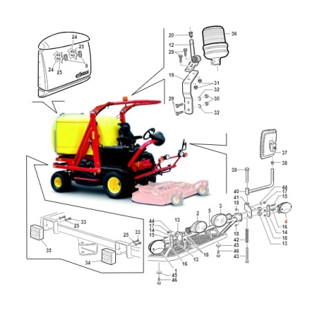 Fanale anteriore sinistro TURBO1 TURBO2 ORIGINALE GIANNI FERRARI 00.40.00.1260 | NewgardenParts.com