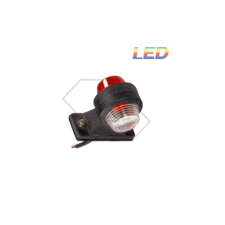 Fanale di ingombro a led per trattore agricolo bianco rosso 12 24 Volt | NewgardenParts.com