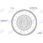 Feu de position droit led diamètre 140mm tracteur machine 12-24V