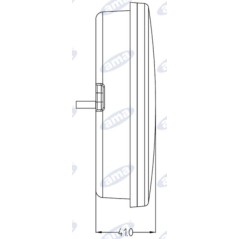 Fanale posizione destro led diametro 140mm trattore macchina operatrice 12-24V | NewgardenParts.com