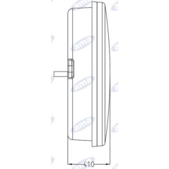 Right position light led 140mm diameter tractor operating machine 12-24V | NewgardenParts.com