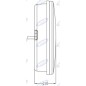 Luz de posición derecha led diámetro 140mm tractor máquina operadora 12-24V