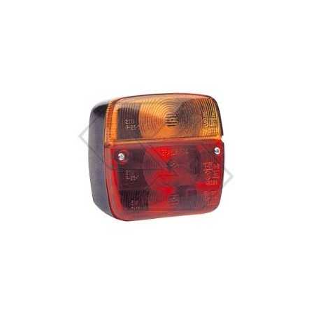 Feu arrière gauche à 3 lumières 105x95x50mm pour cabine de tracteur agricole | NewgardenParts.com