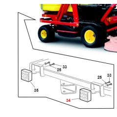 Fanale posteriore a led destro ORIGINALE GIANNI FERRARI 00.40.00.0064 | NewgardenParts.com